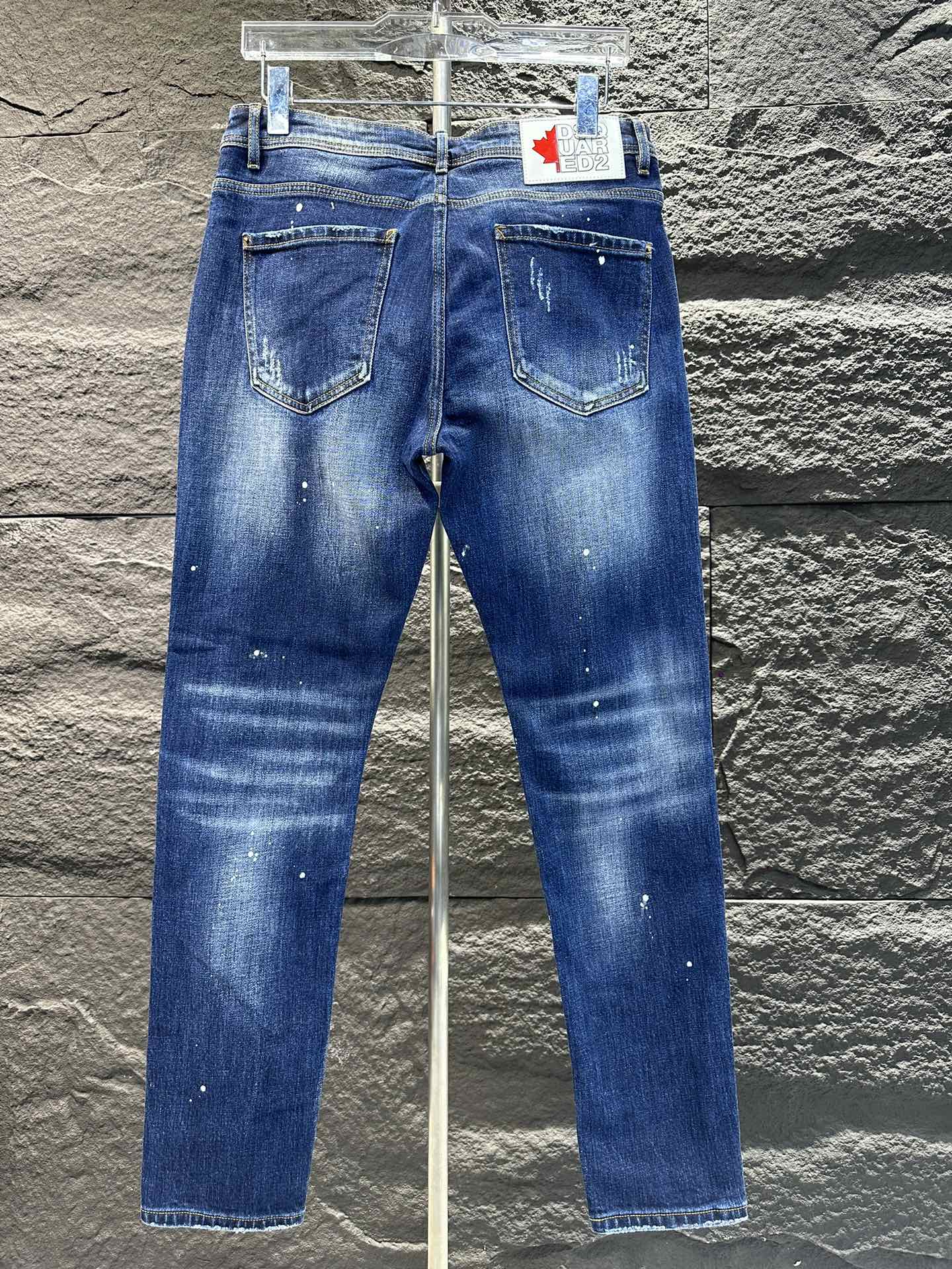 DSQUARED2 限定人気品★セール！ズボンをスーパーコピー デニム素材 柔らかい ジンーズ パンツ ファッション ブルー_2