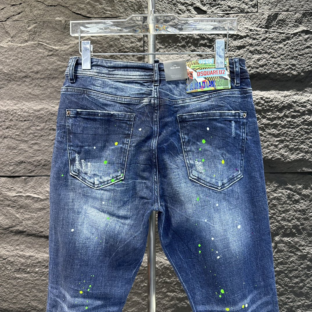 DSQUARED2 限定人気品★セール！ズボンをスーパーコピー デニム素材 柔らかい ジンーズ パンツ ファッション ブルー_5