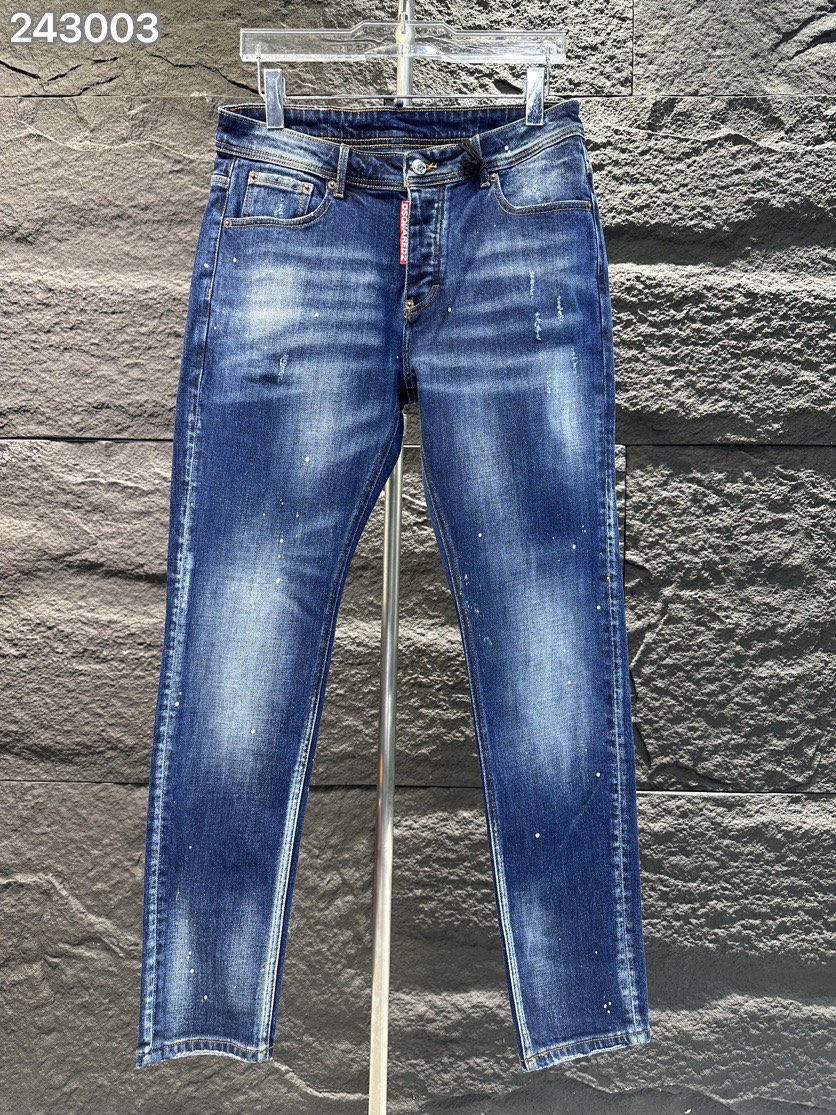 DSQUARED2 期間限定SALE!! アメリカミズアブ激安通販 デニム素材 美脚 柔らかい ジンーズ パンツ 通学 ブルー_1