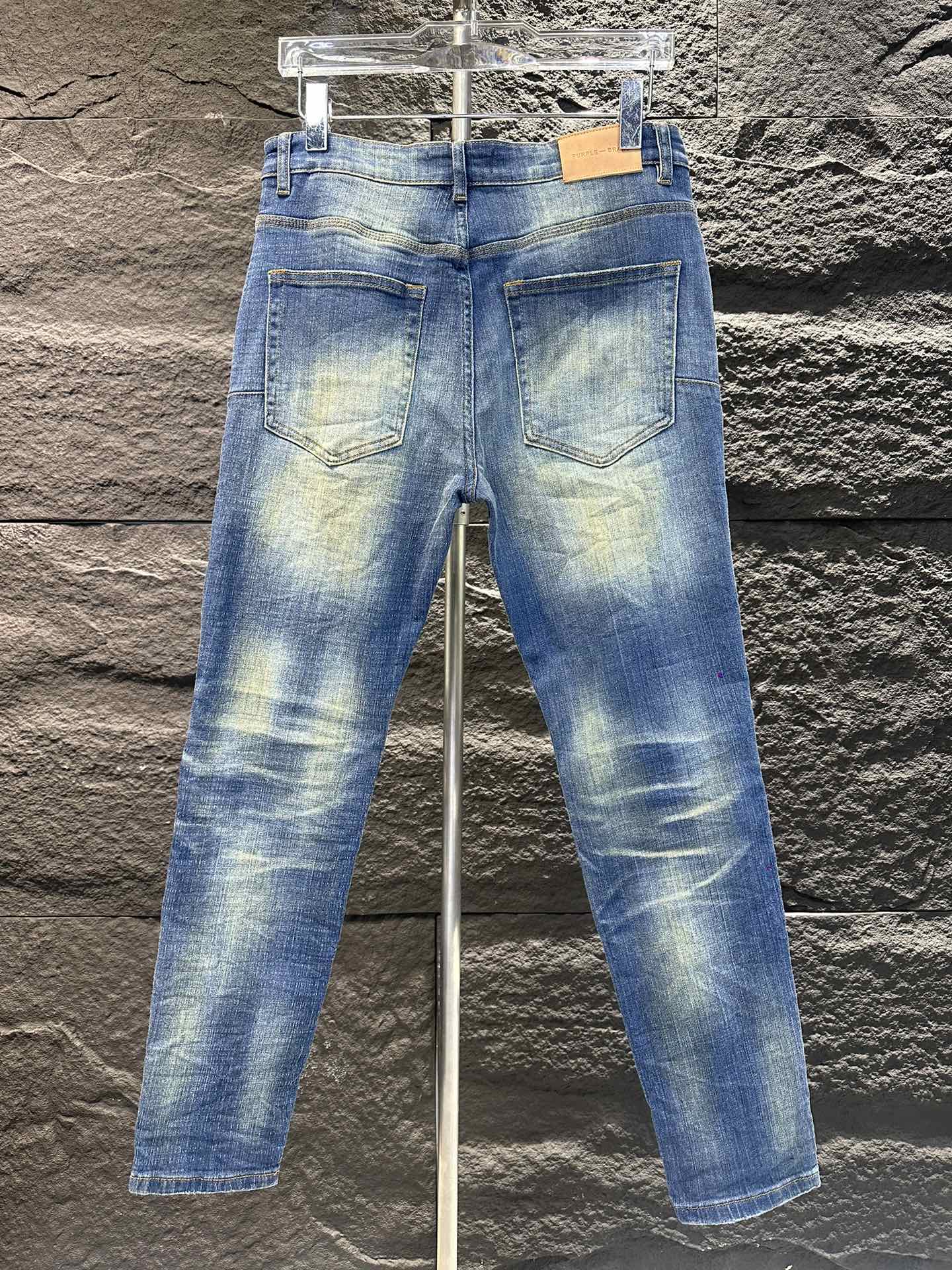 purple brand 超激レア人気新作 ワシミミズクコピー デニム素材 人気販売 柔らかい ジンーズ パンツ ファッション ブルー_6