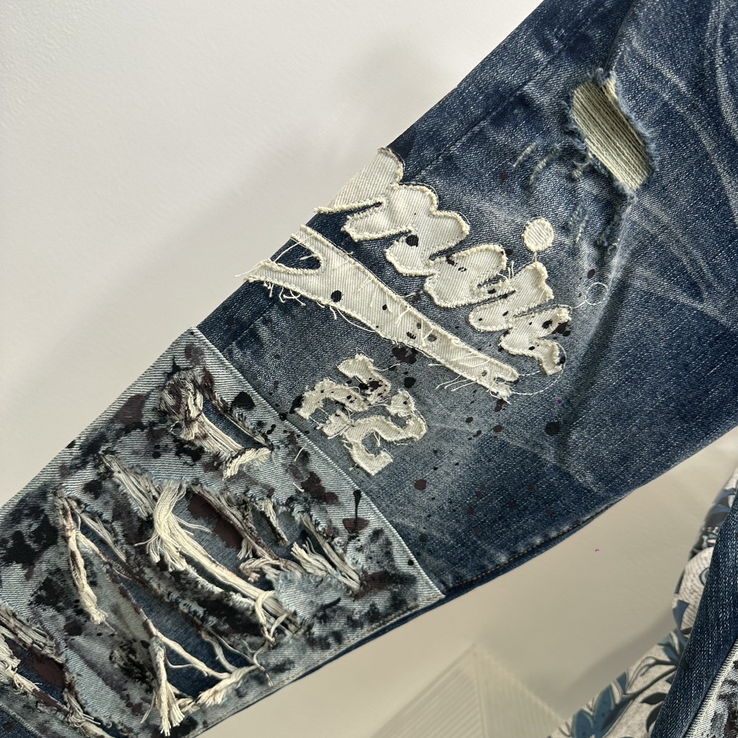 AMIRI 2024新登場の アミリズボン激安通販 シンプル ジンーズ パンツ 大人気 デニム素材 柔らかい ブルー_3