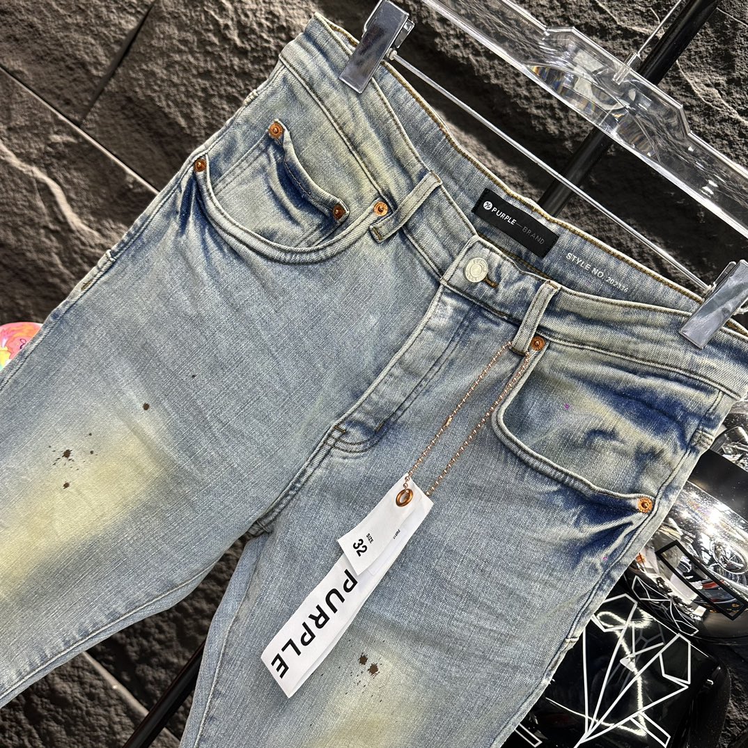 AMIRI 激安大特価最新作の アメリカミズアブコピー シンプル ジンーズ パンツ 高級感 デニム素材 ブルー_3