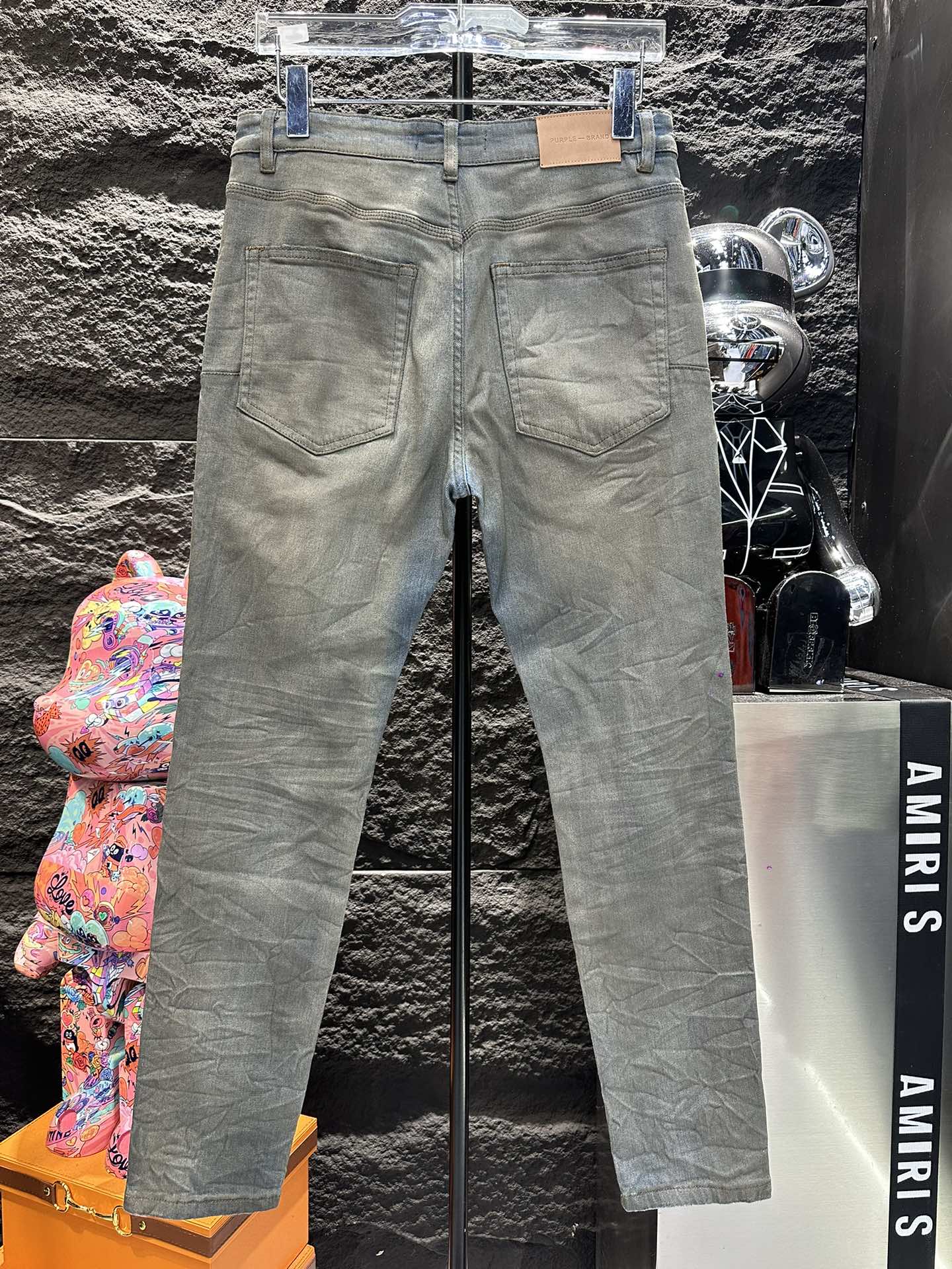 purple brand 春夏人気定番安い ズボンアメリカサイズスーパーコピー シンプル ジンーズ パンツ デニム素材 グレイ_6