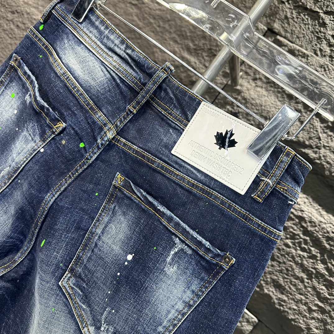 DSQUARED2 アメリカミズアブとはコピー ショットパンツ デニム素材 夏新作 カジュアルパンツ 人気品 柔らかい ブルー_4