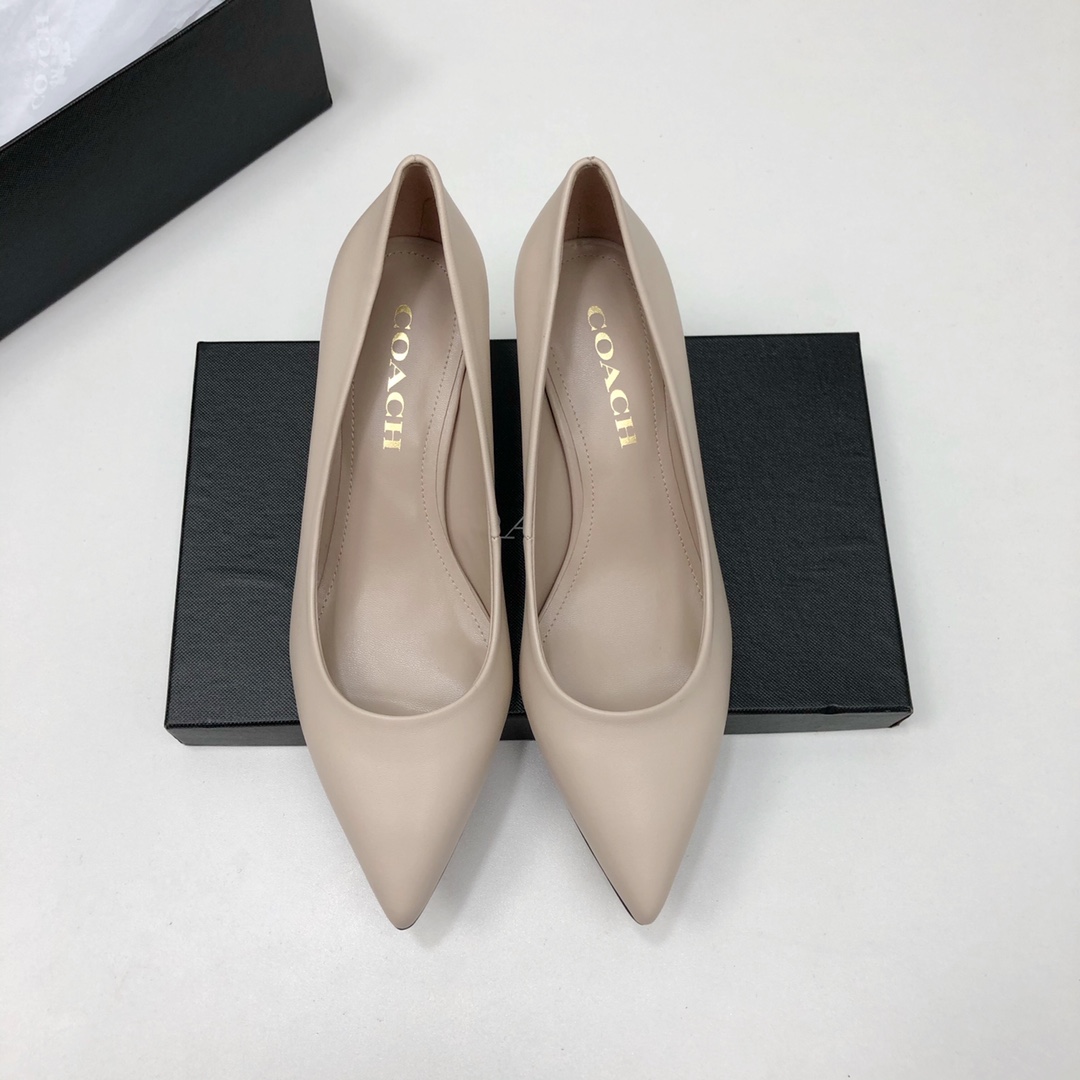 COACHコーチのブーツスーパーコピー ハイビール 底5.5㎝ 歩きやすい 走れるパンプス 痛くない レディース ピンク_2