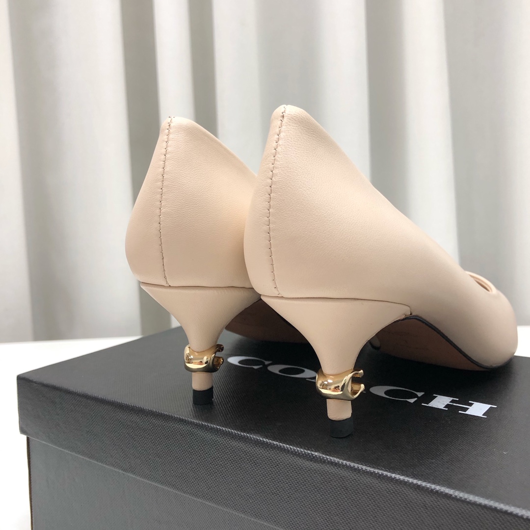 COACHコーチのブーツスーパーコピー ハイビール 底5.5㎝ 歩きやすい 走れるパンプス 痛くない レディース ピンク_8