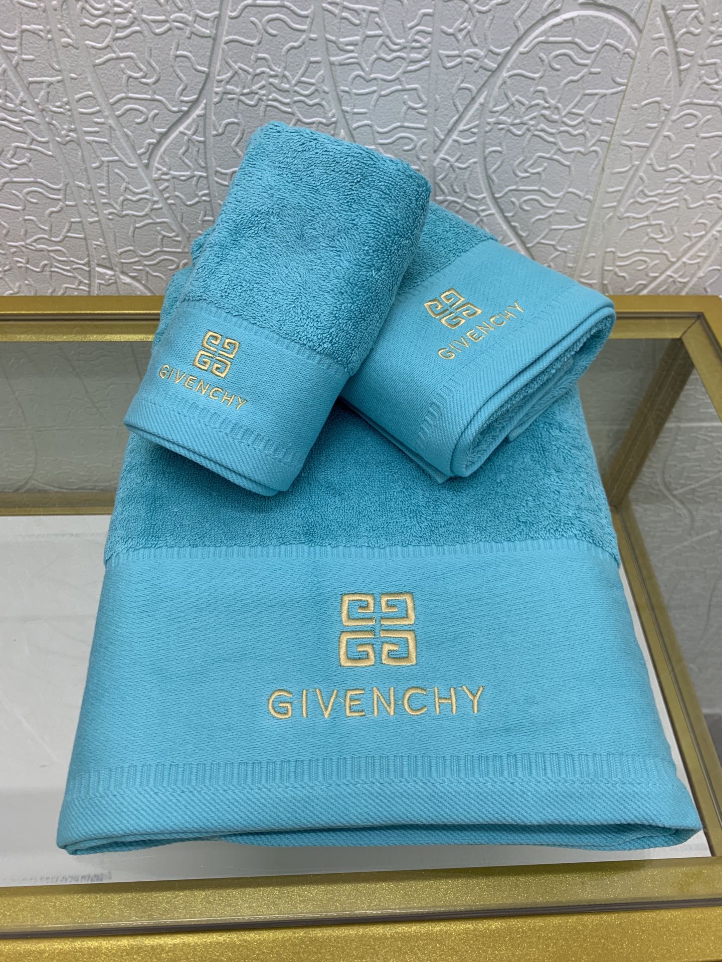 GIVENCHYジバンシィバスタオル激安通販 バスタオルセット 3点 純綿 厚い 柔らかい 高級感 8色可選_8