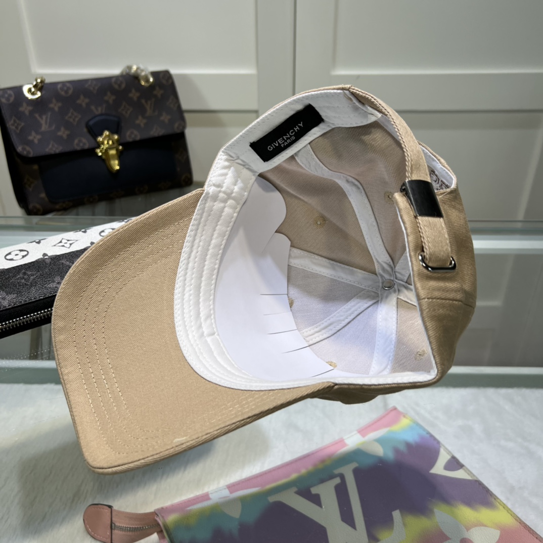 GIVENCHYコーチ靴レディース偽物 綿100％ 男性 女性 UVカット かぶり心地を追求したコットンキャップ ブラウン_6