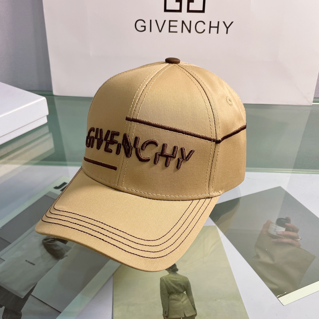 GIVENCHYジバンシィ ラッピング偽物 キャップ かぶり心地を追求したコットンキャップ ブラウン_3