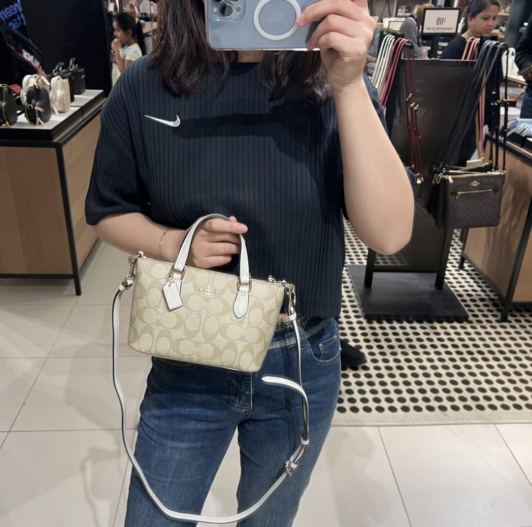 COACHメンズ コーチバッグスーパーコピー バッグ 牛革 レザー 斜め掛けバッグ ファッション 人気新作 杏色_7