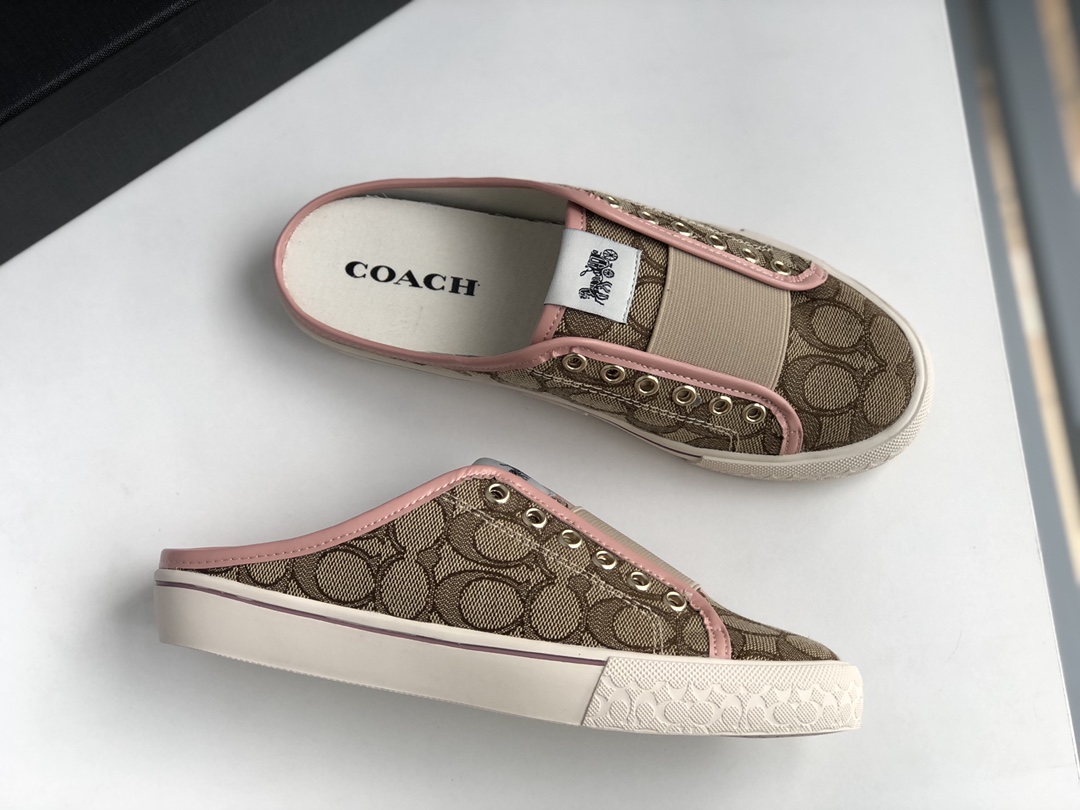 COACHコーチシューズメンズＮ級品 日常シューズ サンダル スリッパ 履きやすく 青春風 ファッション ブラウン_2