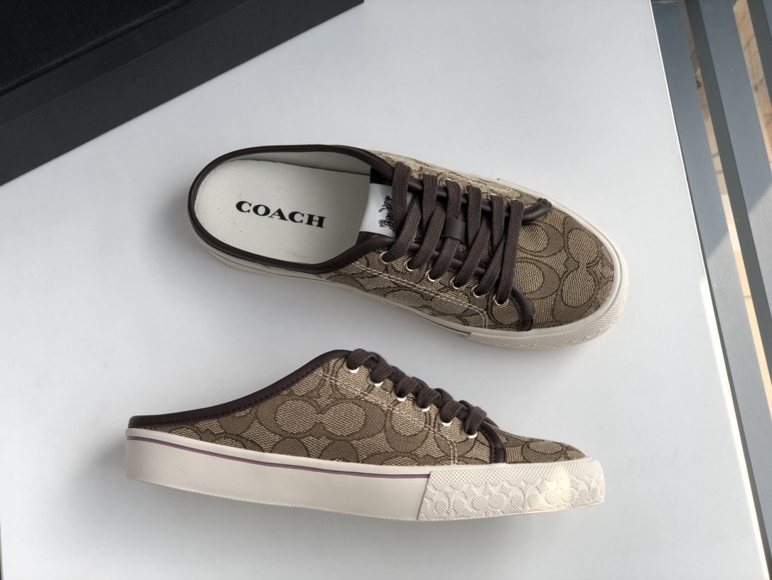 COACHコーチ 宇宙激安通販 激安大特価最新作の シューズ サンダル スリッパ 履きやすく 花柄 ファッション ブラウン_2