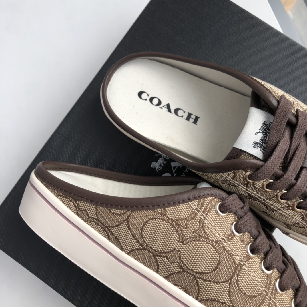 COACHコーチ 宇宙激安通販 激安大特価最新作の シューズ サンダル スリッパ 履きやすく 花柄 ファッション ブラウン_6