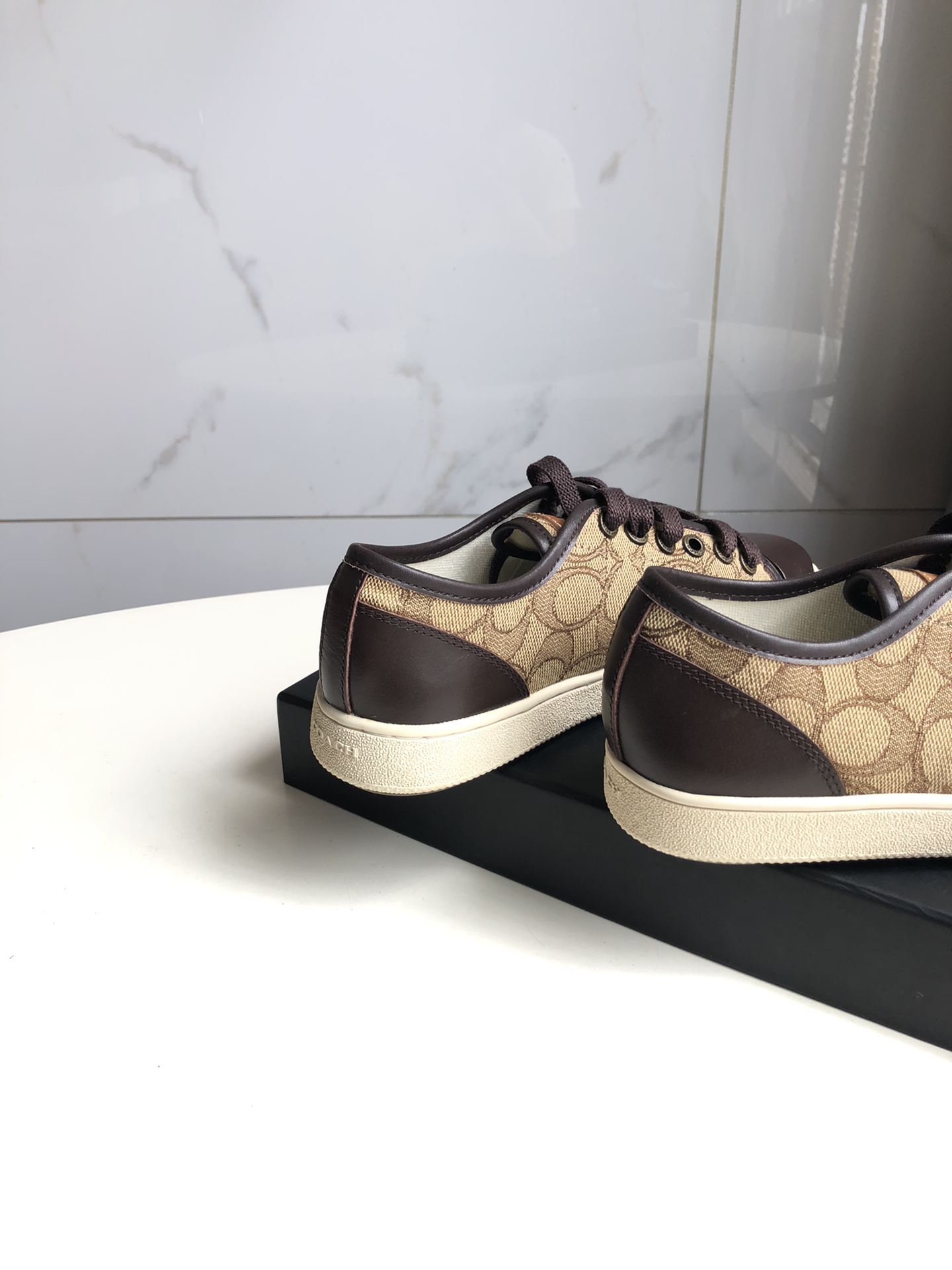 COACHコーチ クリーチャーコピー シューズ 通気性 防滑底 スニーカー 履きやすく 花柄 人気新作 ブラウン_7