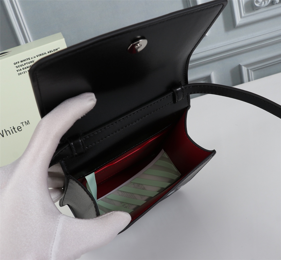 OFFWHITEオフホワイト 手袋Ｎ級品 人気定番可愛い ミニバッグ レディース プリント ブラック_9