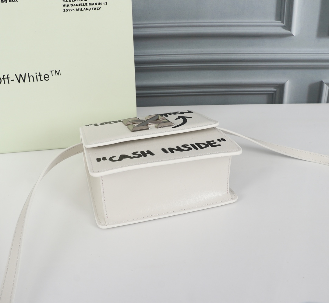 OFFWHITEトートバッグ オフホワイトコピー 人気定番可愛い ミニバッグ レディース プリント ホワイト_4