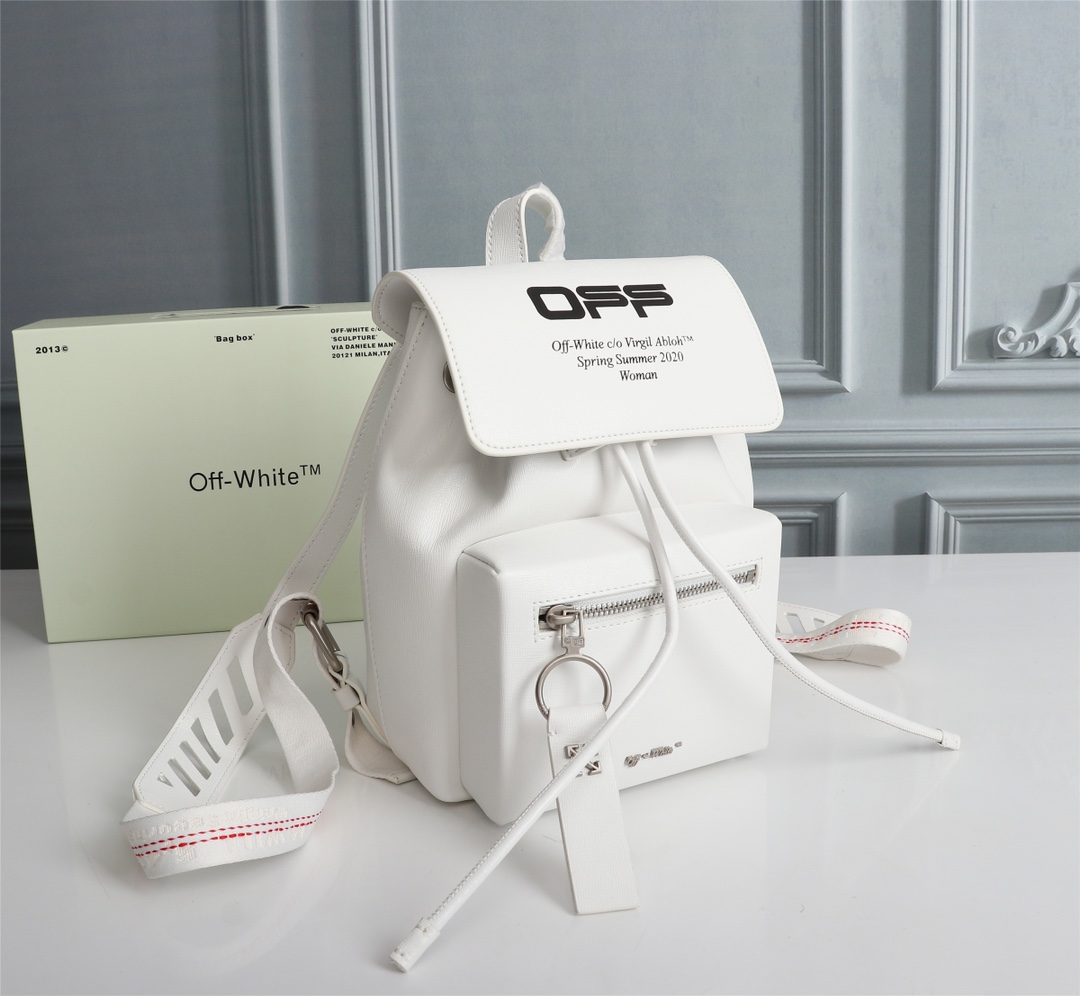 OFFWHITEショルダーバッグ オフホワイトコピー バックバッグ 軽量 リュック 通学 大人 おしゃれ ホワイト_2