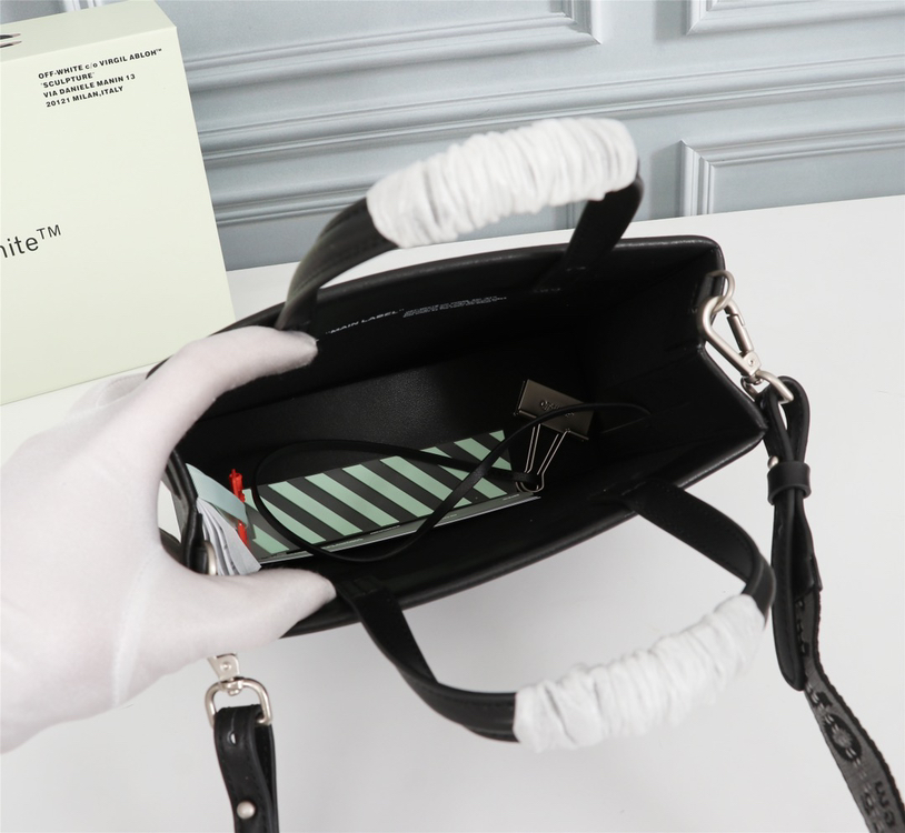 OFFWHITEバッグ オフホワイトＮ級品 シンプル 人気定番豊富な斜め掛けバッグ 持ちバッグ プリント レディース ブラック_9
