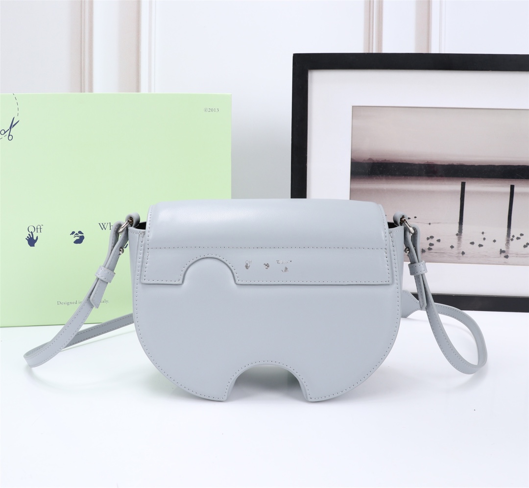 OFFWHITEショルダーバッグ オフホワイトスーパーコピー 春夏新作 斜め掛けバッグ レディース ファッション シンプル グレイ_3