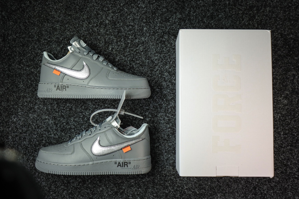 OFFWHITEオフホワイト 厚底スニーカー偽物 off-white x Air Forceコラボ スニーカー 運動 ランニング 人気 ブラック_5