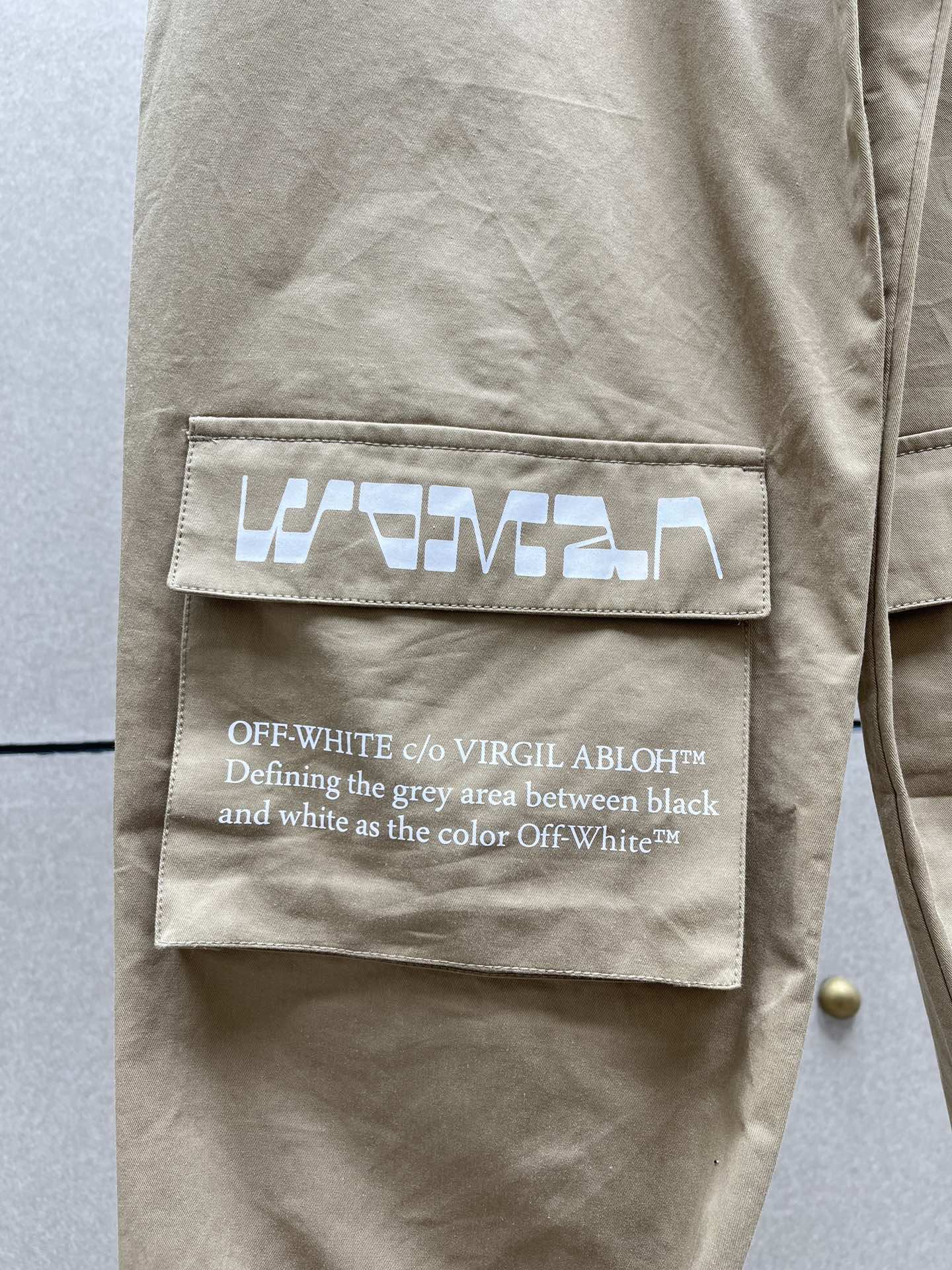 OFFWHITEオフホワイト シューズＮ級品 ズボン カジュアルパンツ 刺繍 純綿 メンズ 柔らかい ブラウン_5