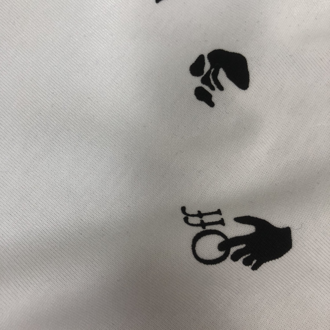 OFFWHITEオフホワイトtシャツメンズ偽物 純綿 カップル 春夏新品 トップス ゆったり カジュアル 日常 ホワイト_5
