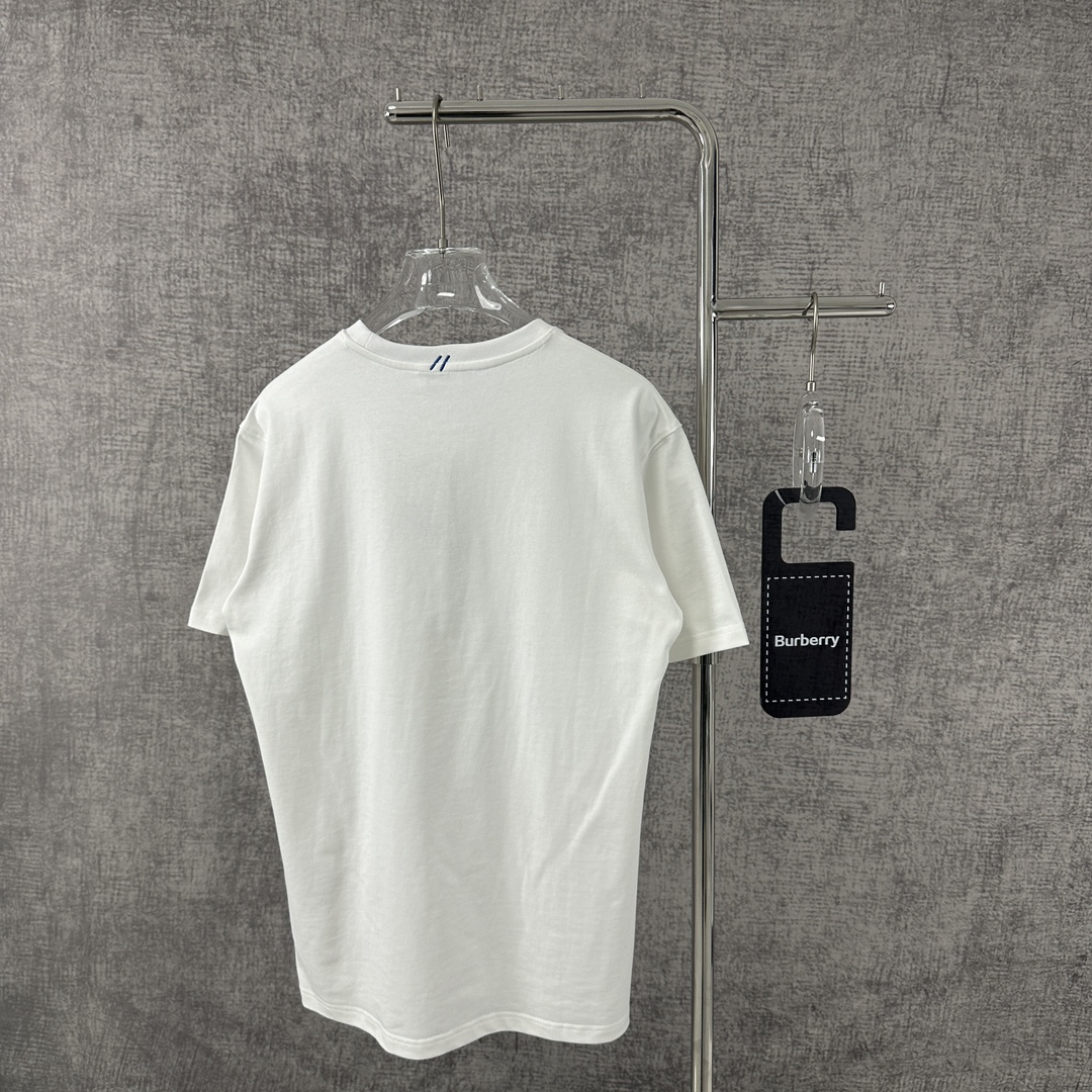 バーバリー 激安通販 コピー 半袖 Tシャツ コットン ホワイト 柔らかい 花柄_1