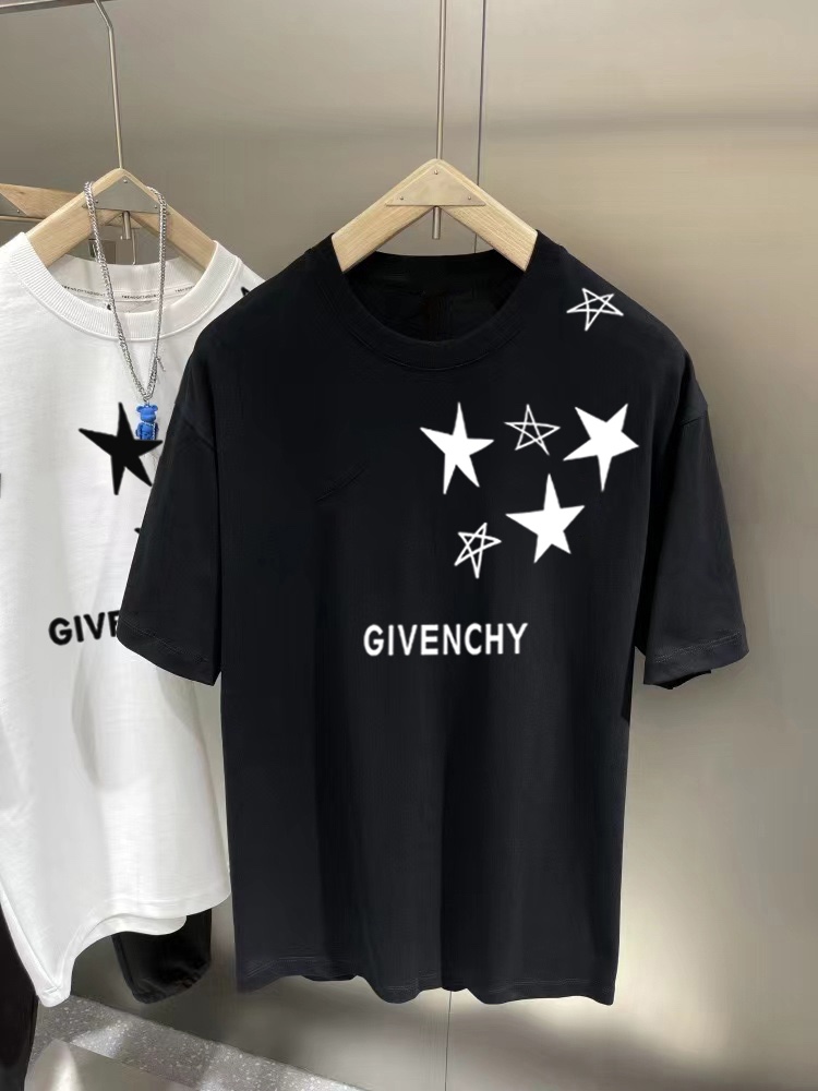 新作入荷格安 ジバンシー TシャツＮ級品 純綿 トップス 人気新品 星プリント ブラック_8