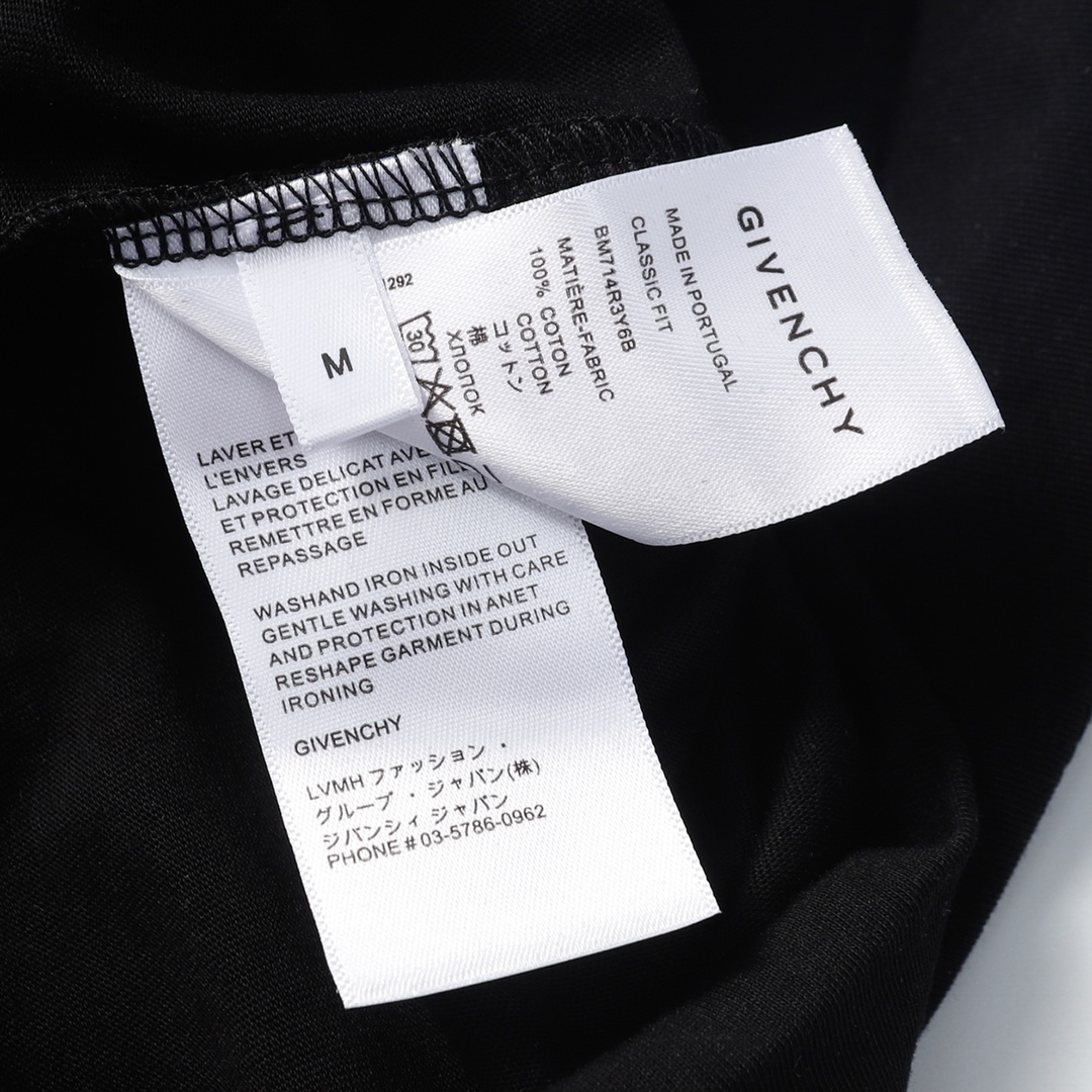 着心地が良い ジバンシィ イヤリングコピー 純綿 トップス tシャツ プリント ブラック_8