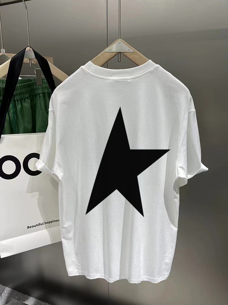 HOT 2024夏の定番 ジバンシー メンズtシャツ偽物 純綿 トップス 短袖 シンプル 星 プリント ホワイト_3