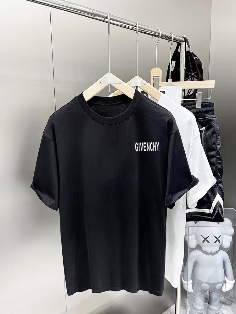 HOT 2024夏の定番 ジバンシィ tシャツ レディースＮ級品 純綿 トップス 短袖 シンプル 星 プリント ブラック_1