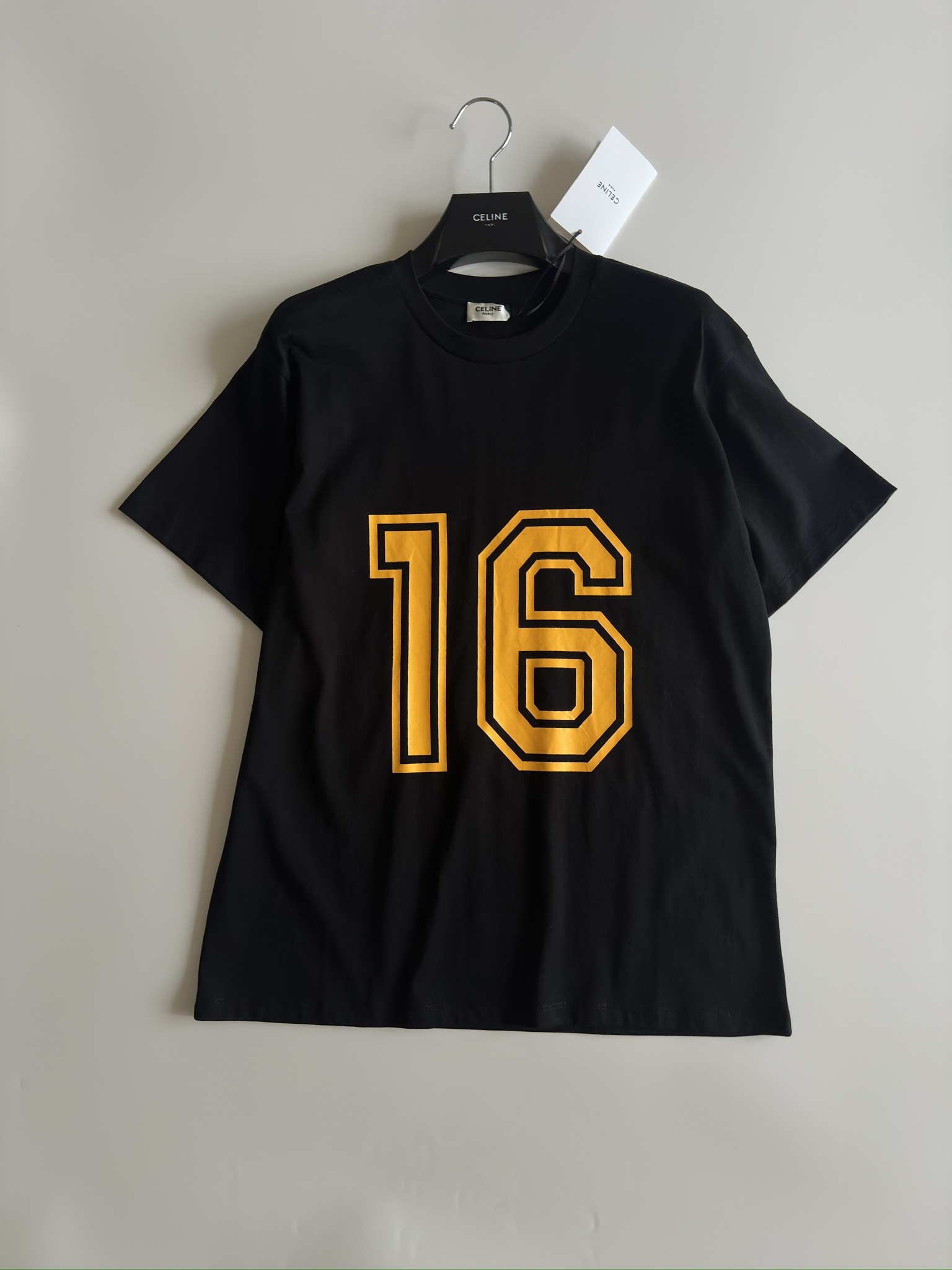 celine セリーヌ 半袖 シャツ激安通販 トップス tシャツ 純綿 プリント シンプル 品質保証 ブラック_1
