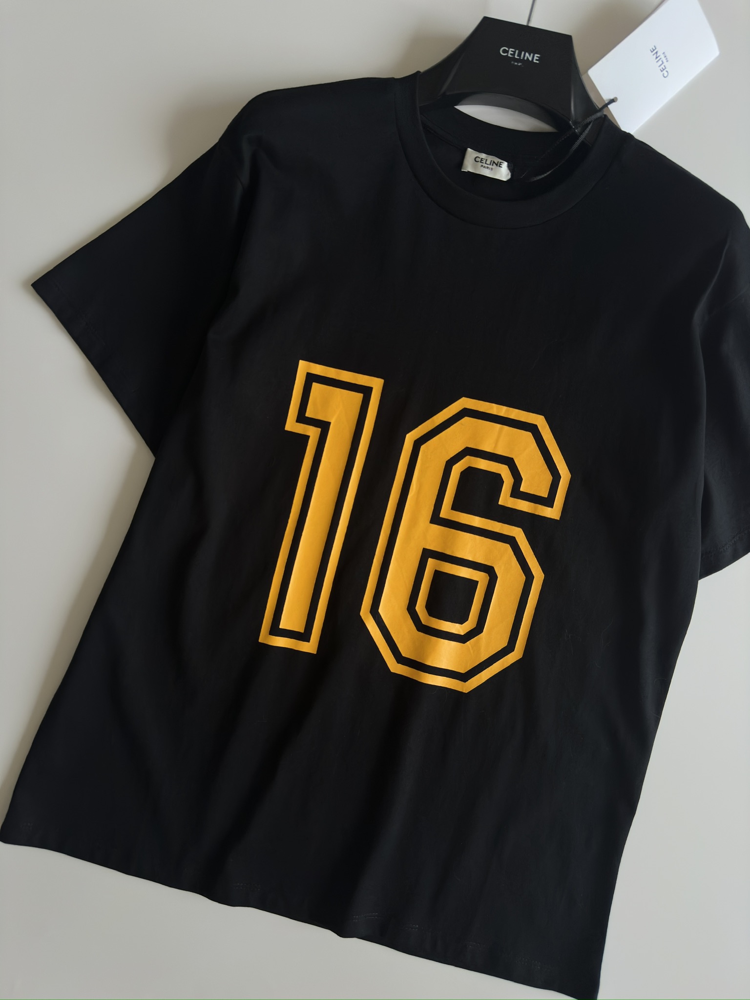 celine セリーヌ 半袖 シャツ激安通販 トップス tシャツ 純綿 プリント シンプル 品質保証 ブラック_4