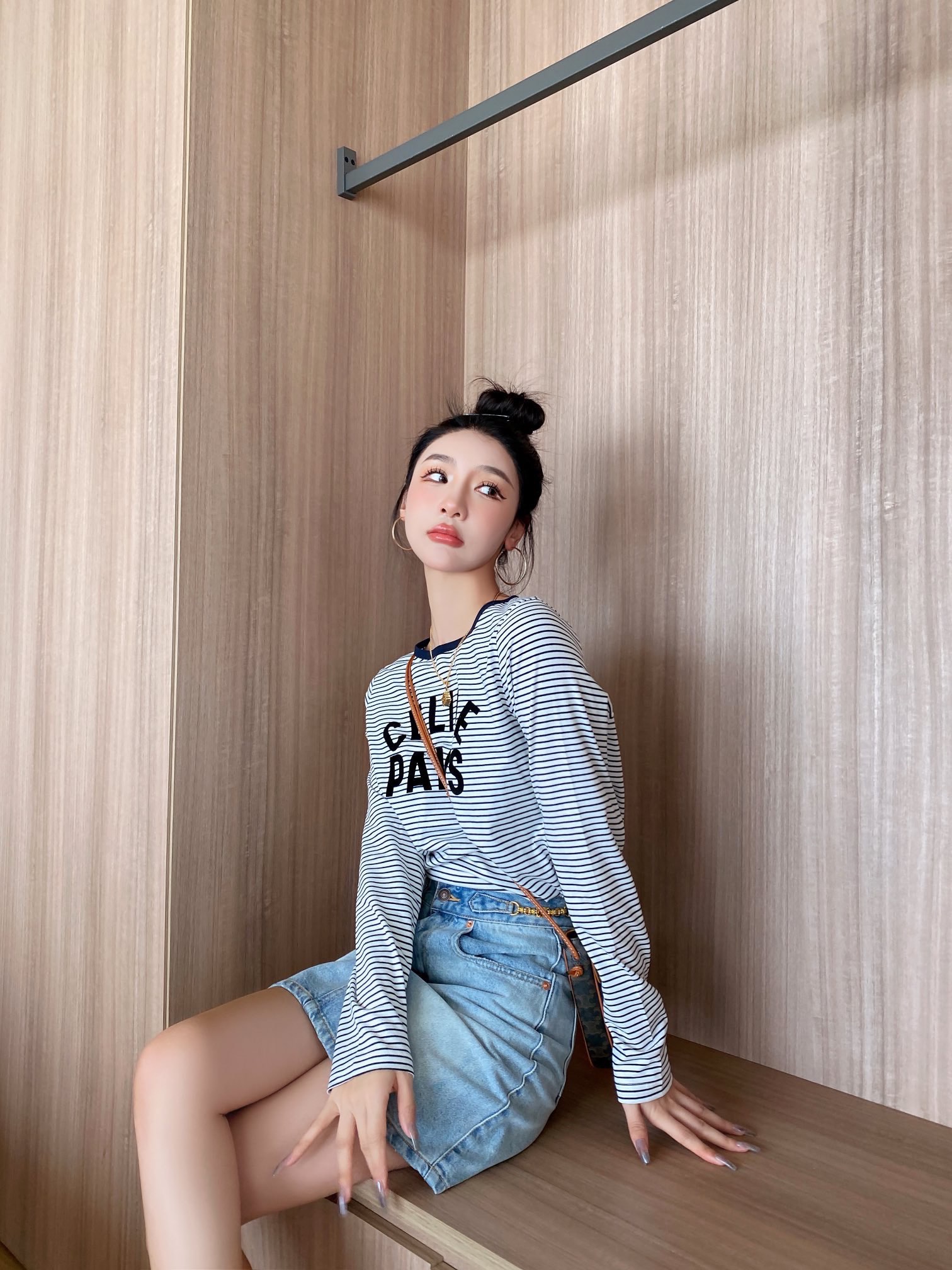 celineセリーヌ レディース トップス激安通販 トップス 長袖 純綿 ファッション カジュアル 黒いネック ブラック_6