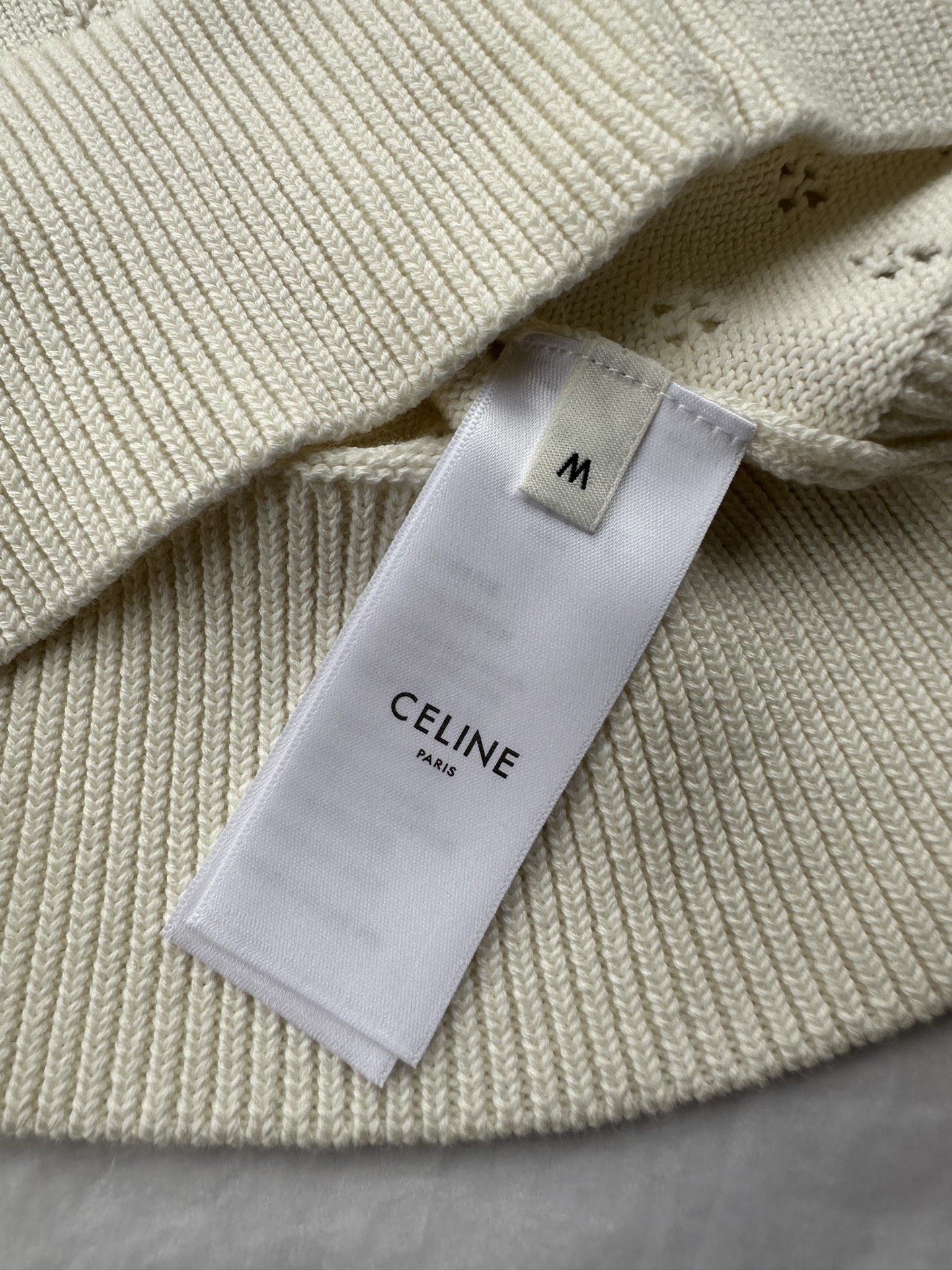 celine エレファント ジーンズ偽物 セーター ニット 半袖 レディース 春夏新品 シンプル 人気販売 ホワイト_7