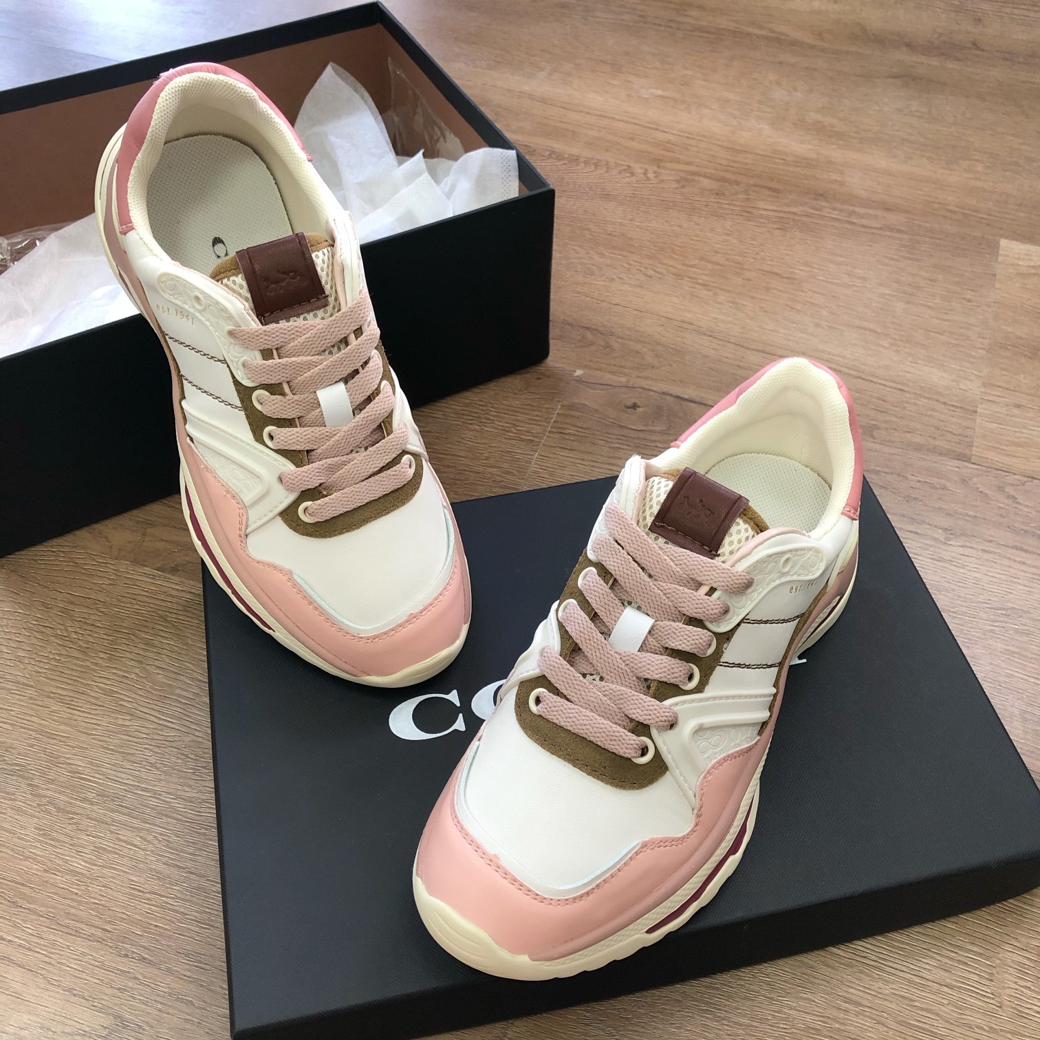 COACHコーチ シンガポール激安通販 ランニング 運動 スポーツシューズ 大人気 シンプル ファッション 大販売 ピンク_9