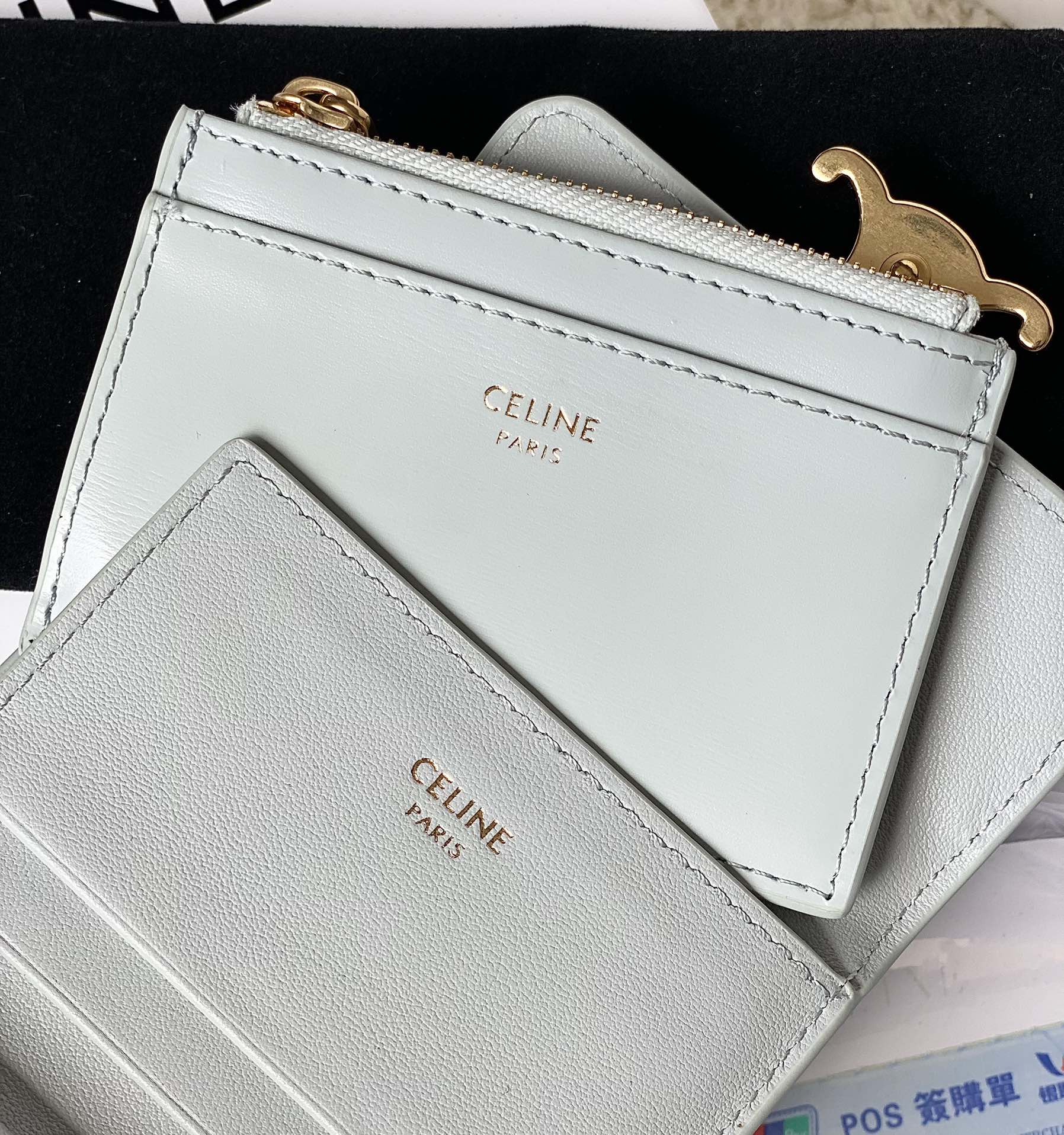 セリーヌバッグ おすすめＮ級品 財布 ショット 牛革 シンプル 三つ折り式 BOX型小銭入れ 4色可選_5