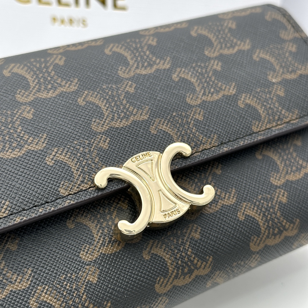 you セリーヌバッグ偽物 財布 ロング 牛革 シンプル 長財布 本革 大容量 薄型 コンパクト 花柄_5