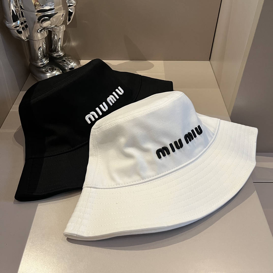 キャップ miumiuスーパーコピー キャップ バケットハット 漁師帽 トアウトドア帽子 紫外線対策 男女兼用 ホワイト_7