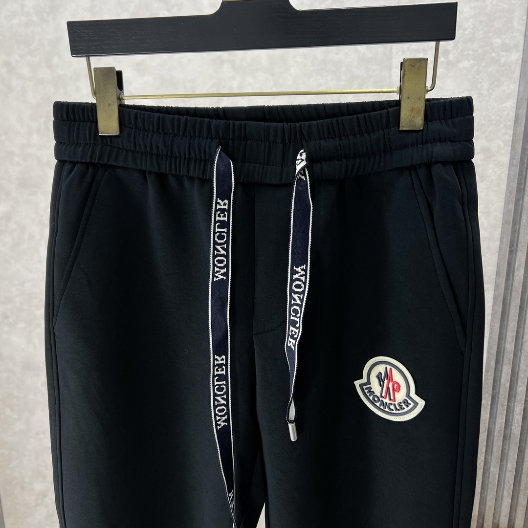 モンクレールズボンＮ級品 カジュアルパンツ 純綿 シンプル ゆったり 柔らかい 人気販売 ランニング ブラック_3