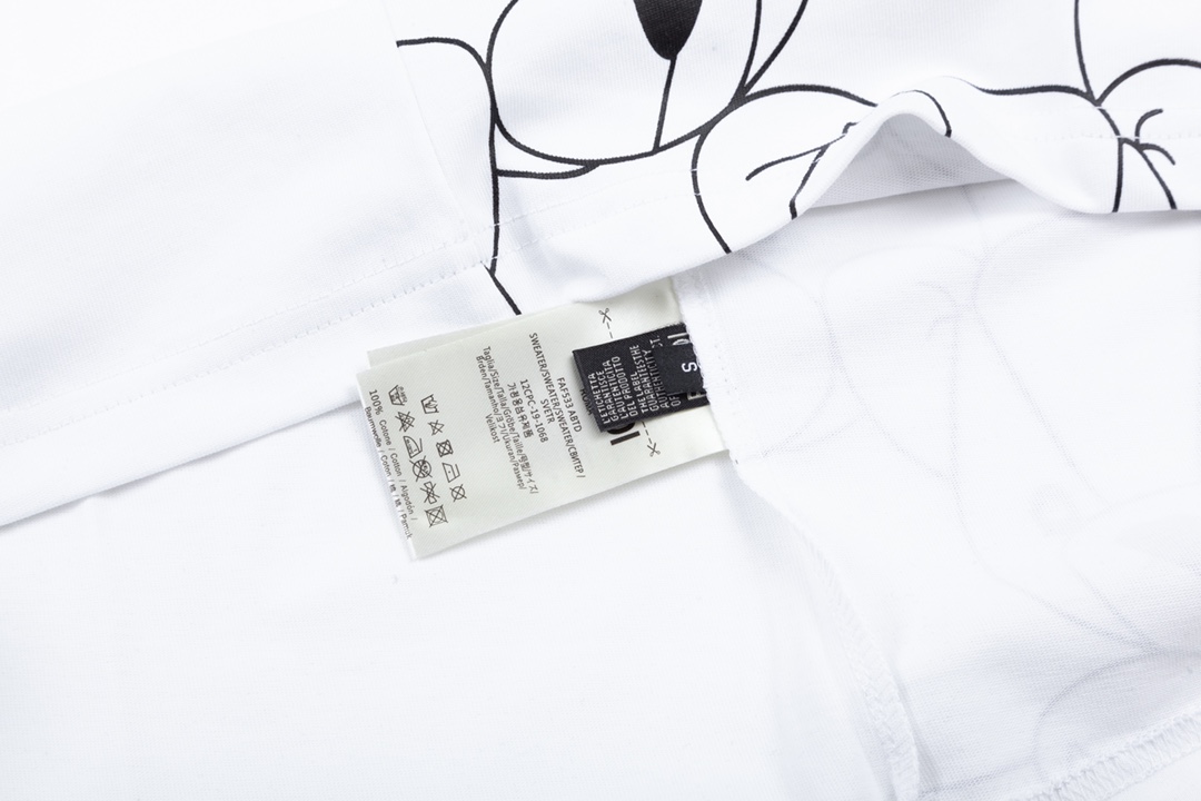 フェンディ FENDI限定 コピー 半袖 Tシャツ コットン ホワイト 柔らかい 花柄_6