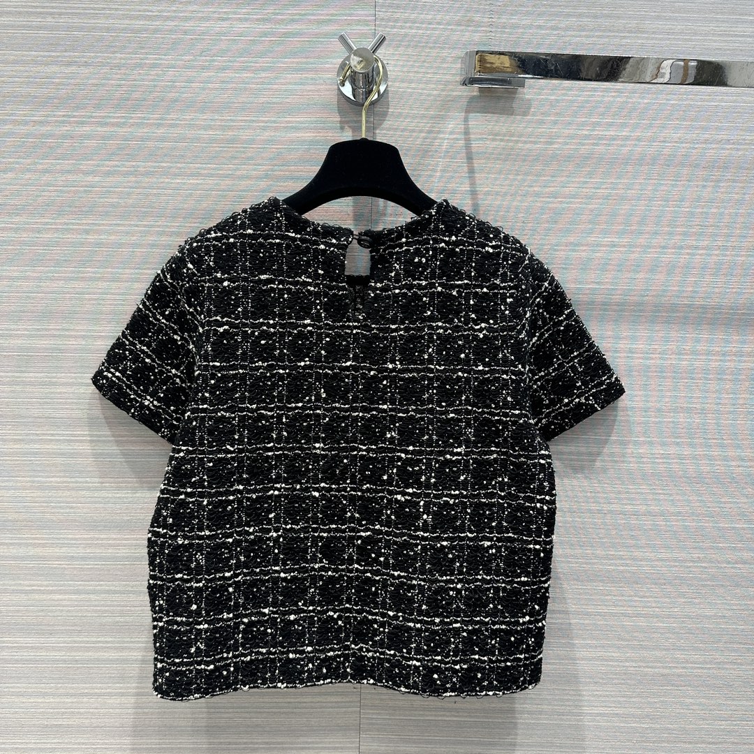 高級感に溢れ ディオールtシャツレディース偽物 短袖 トップス 純綿 春夏新作 レディース ファッション 優雅 ブラック_8