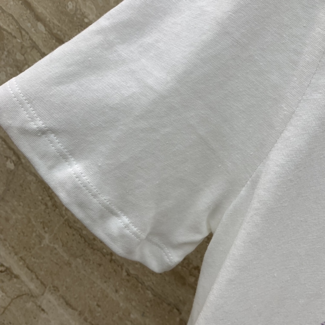 期間限定SALE!! ディオールtシャツヤフオクコピー 短袖 トップス 純綿 シンプル プリント 夏服 ホワイト_7