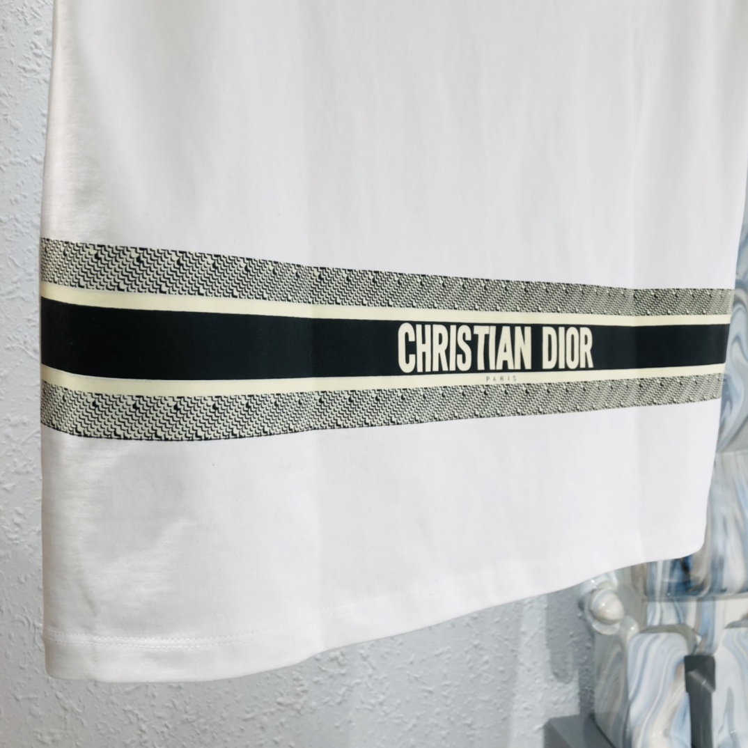 限定人気品★セール！ディオールtシャツ楽天激安通販 短袖 トップス 純綿 プリント 夏服 ゆったり 男女兼用 ホワイト_7