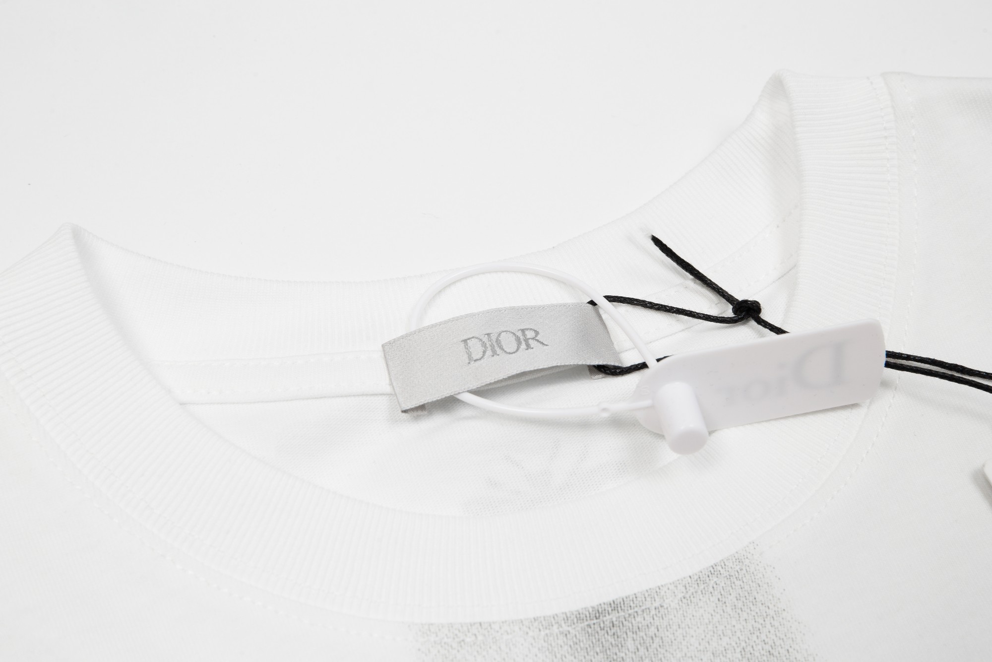 dior 服 tシャツ偽物 短袖 トップス 純綿tシャツ 鉄塔プリント ゆったり 男女兼用 ファッション ホワイト_5