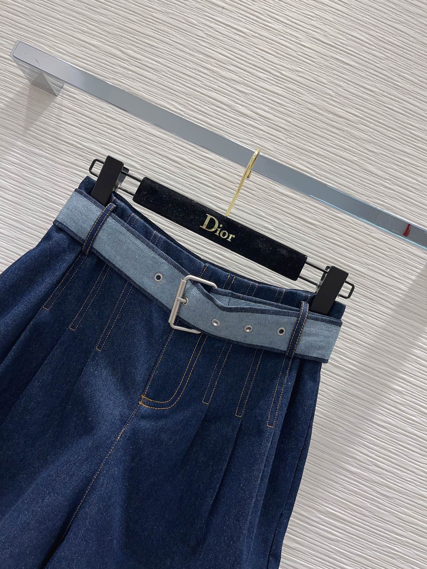 新商品! スカート ヘザーコピー 夏 ズボン ゆったりパンツ デニム  美脚 カジュアルパンツ ブルー_2