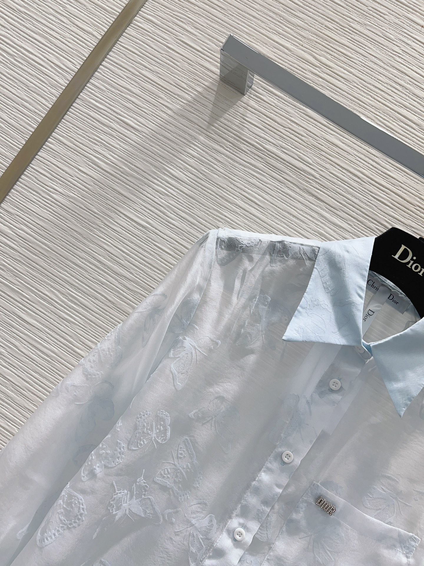 ディオールトップスレディース激安通販 長袖 シャツ 夏服 軽量 日焼け止め プリント ファッション ホワイト_2