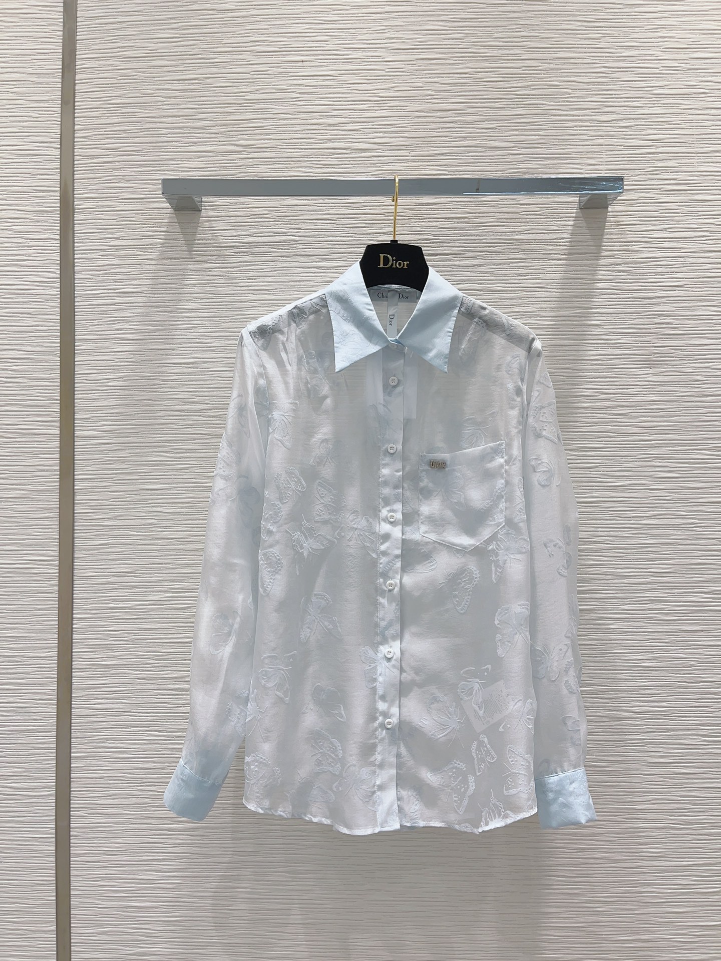 ディオールトップスレディース激安通販 長袖 シャツ 夏服 軽量 日焼け止め プリント ファッション ホワイト_5