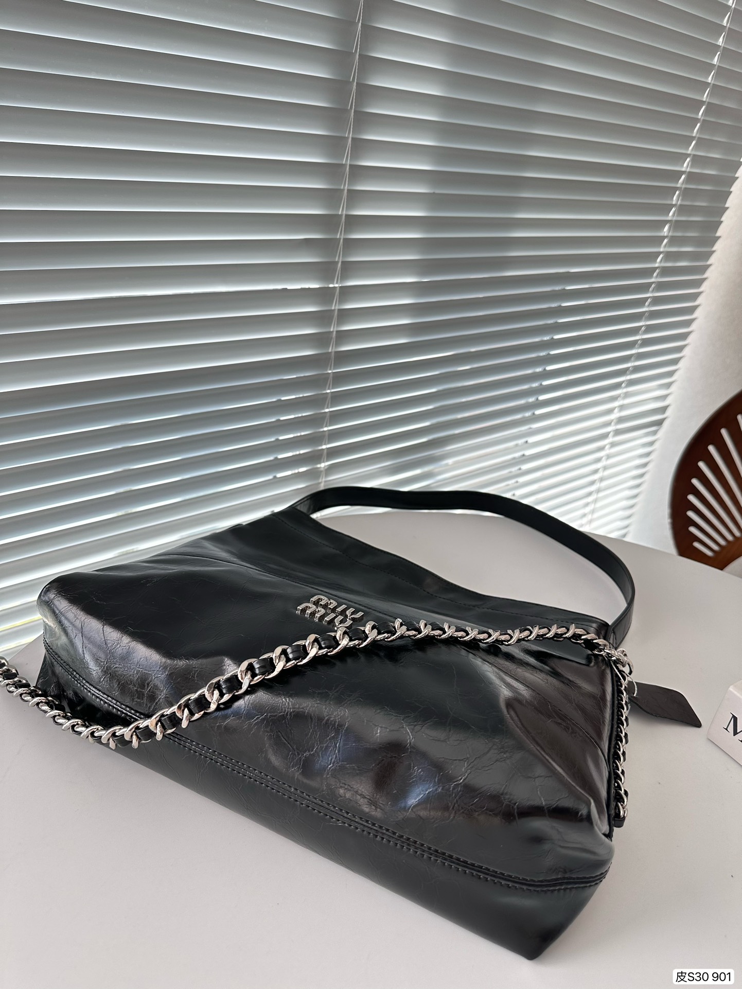 miumiu かご バッグＮ級品 通勤 持ちバッグ チェーンバッグ トートバッグ 牛革 大容量 ブラック_8