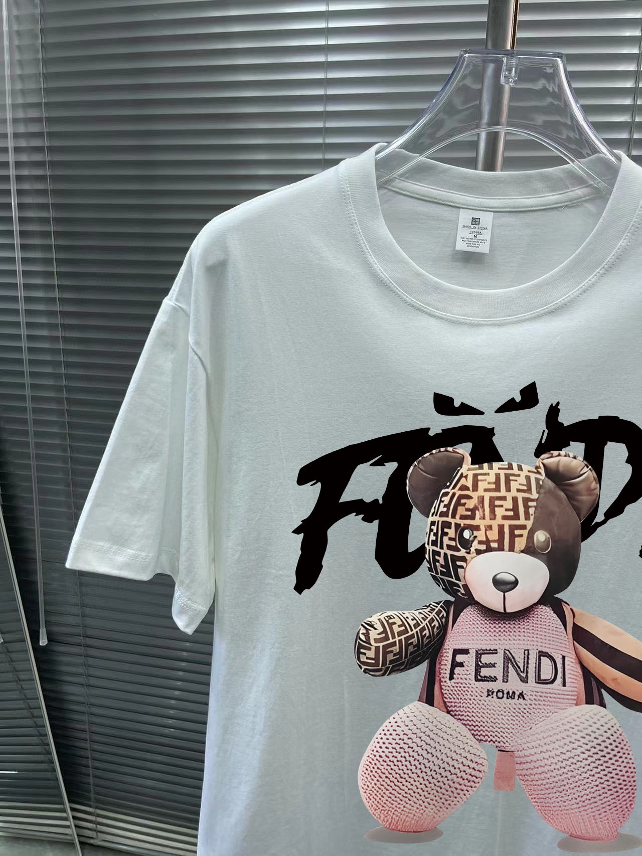 フェンディ n級品 コピー 半袖 Tシャツ コットン ホワイト 柔らかい 花柄_2